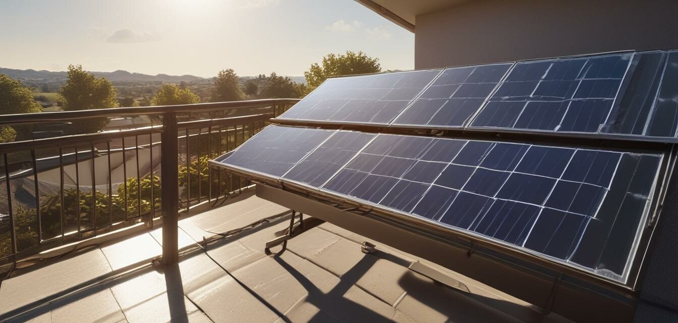 Fertiges Balkonkraftwerk