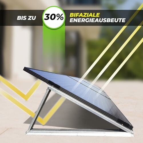Bifaziales Solarpanel mit Energieeinsparung von bis zu 30%