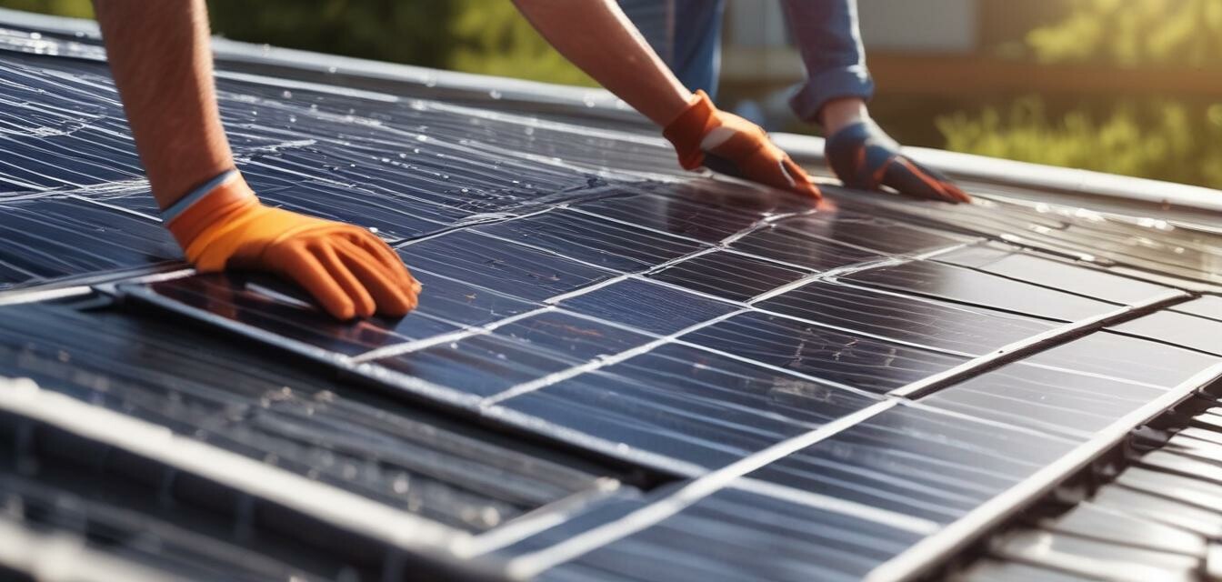 Cleaning solar panels