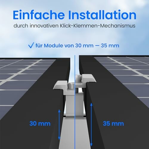 Installationsmechanismus für Solarmodule