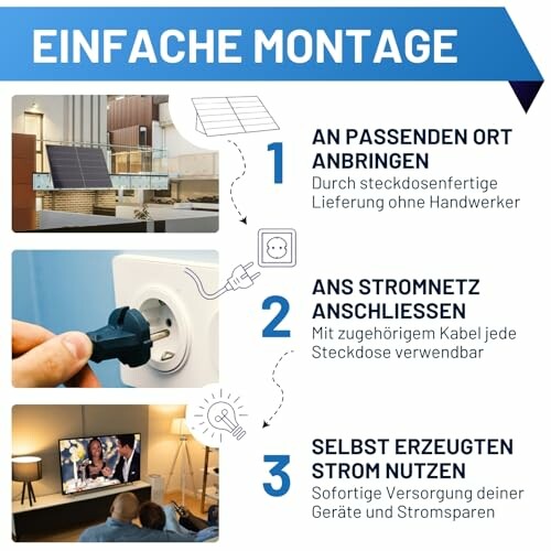 Schritt-für-Schritt Anleitung zur einfachen Montage.