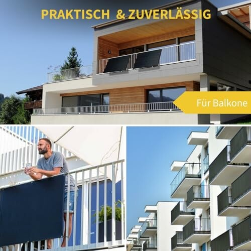 Moderne Balkone mit Sichtschutz