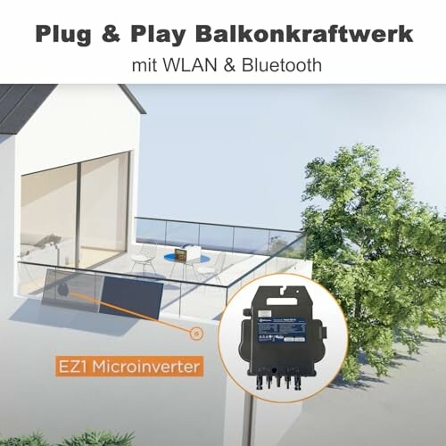 Balkonkraftwerk mit WLAN und Bluetooth