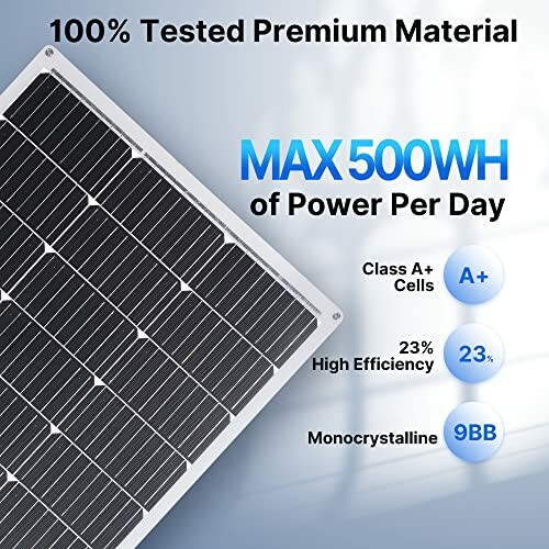 Topunive Flexibel Solarpanel 100W