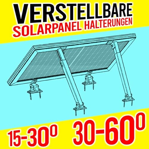 Verstellbare Halterungen für Solarpanels